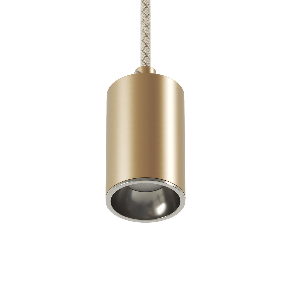 Faretto GU10 Spotlight LED Bispot - Bronzo satinato / Cromo - Creative Cables