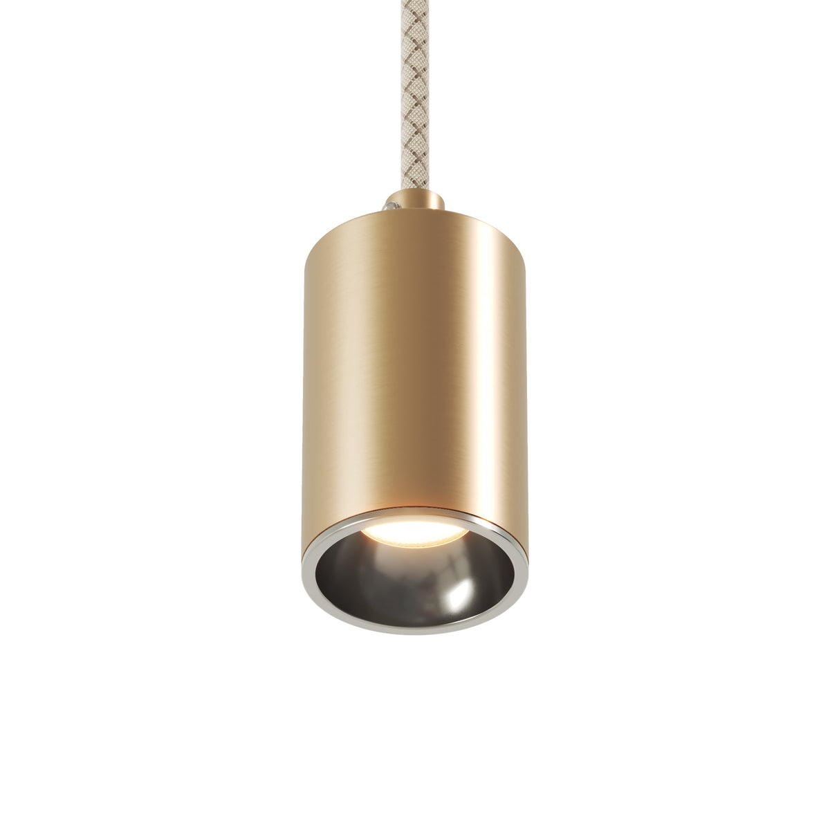 Faretto GU10 Spotlight LED Bispot - Bronzo satinato / Cromo - Creative Cables
