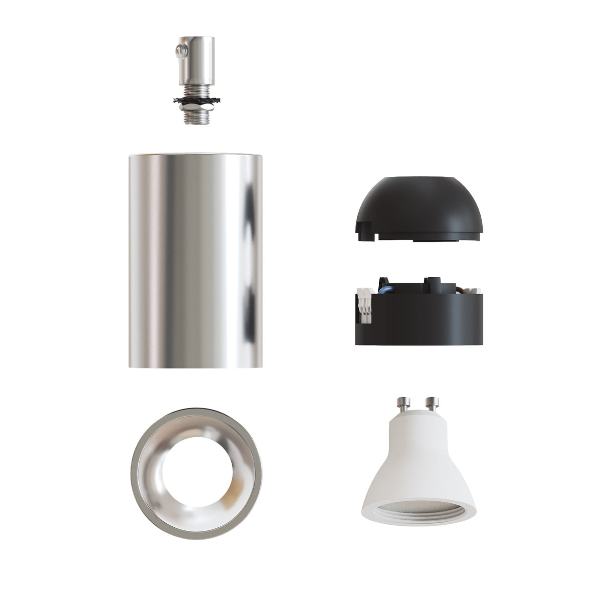 Faretto GU10 Spotlight LED Bispot - Cromo - Creative Cables