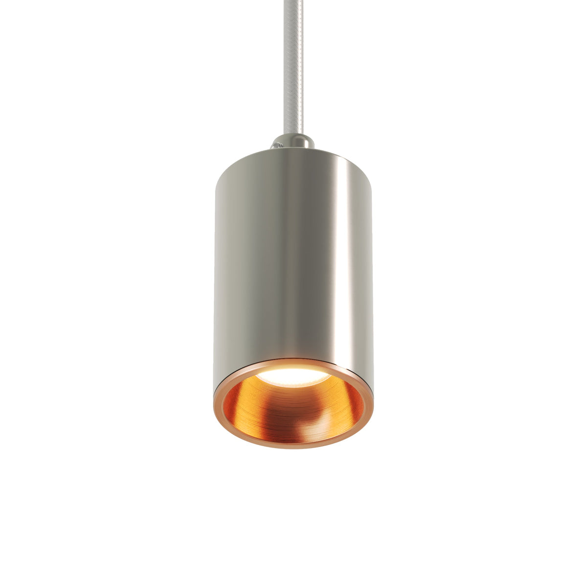 Faretto GU10 Spotlight LED Bispot - Cromo / Rame satinato - Creative Cables