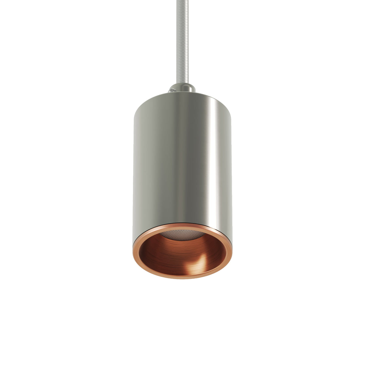 Faretto GU10 Spotlight LED Bispot - Cromo / Rame satinato - Creative Cables