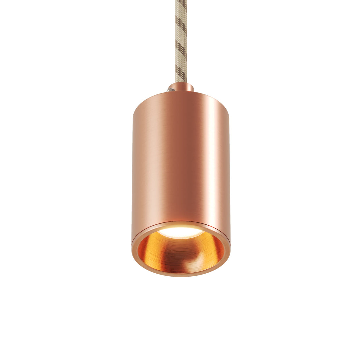 Faretto GU10 Spotlight LED Bispot - Rame satinato - Creative Cables