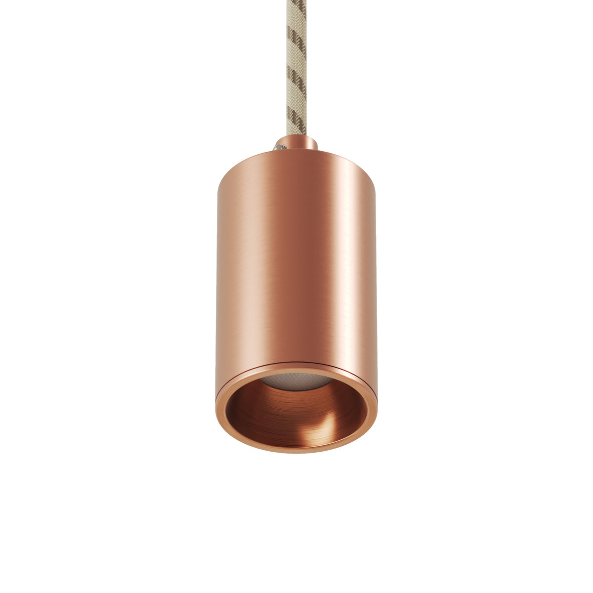 Faretto GU10 Spotlight LED Bispot - Rame satinato - Creative Cables