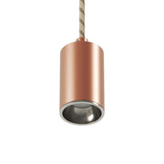 Faretto GU10 Spotlight LED Bispot - Rame satinato / Cromo - Creative Cables