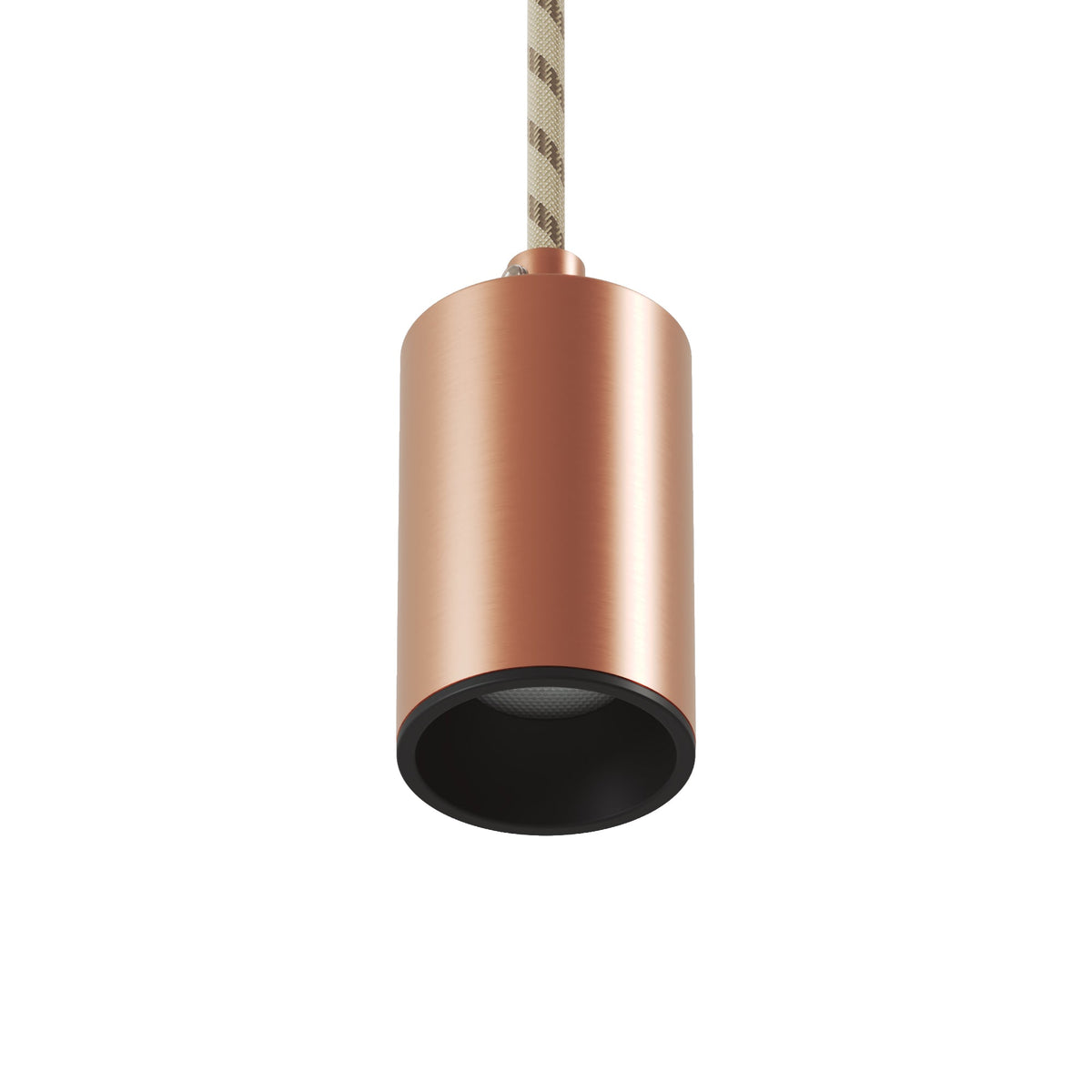 Faretto GU10 Spotlight LED Bispot - Rame satinato / Nero - Creative Cables