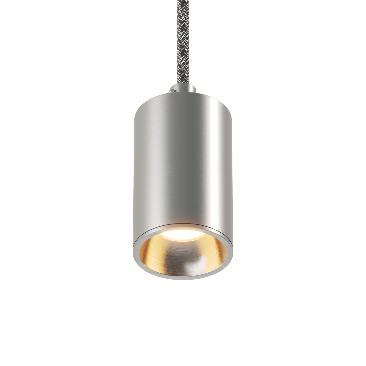 Faretto GU10 Spotlight LED Bispot - Titanio satinato - Creative Cables