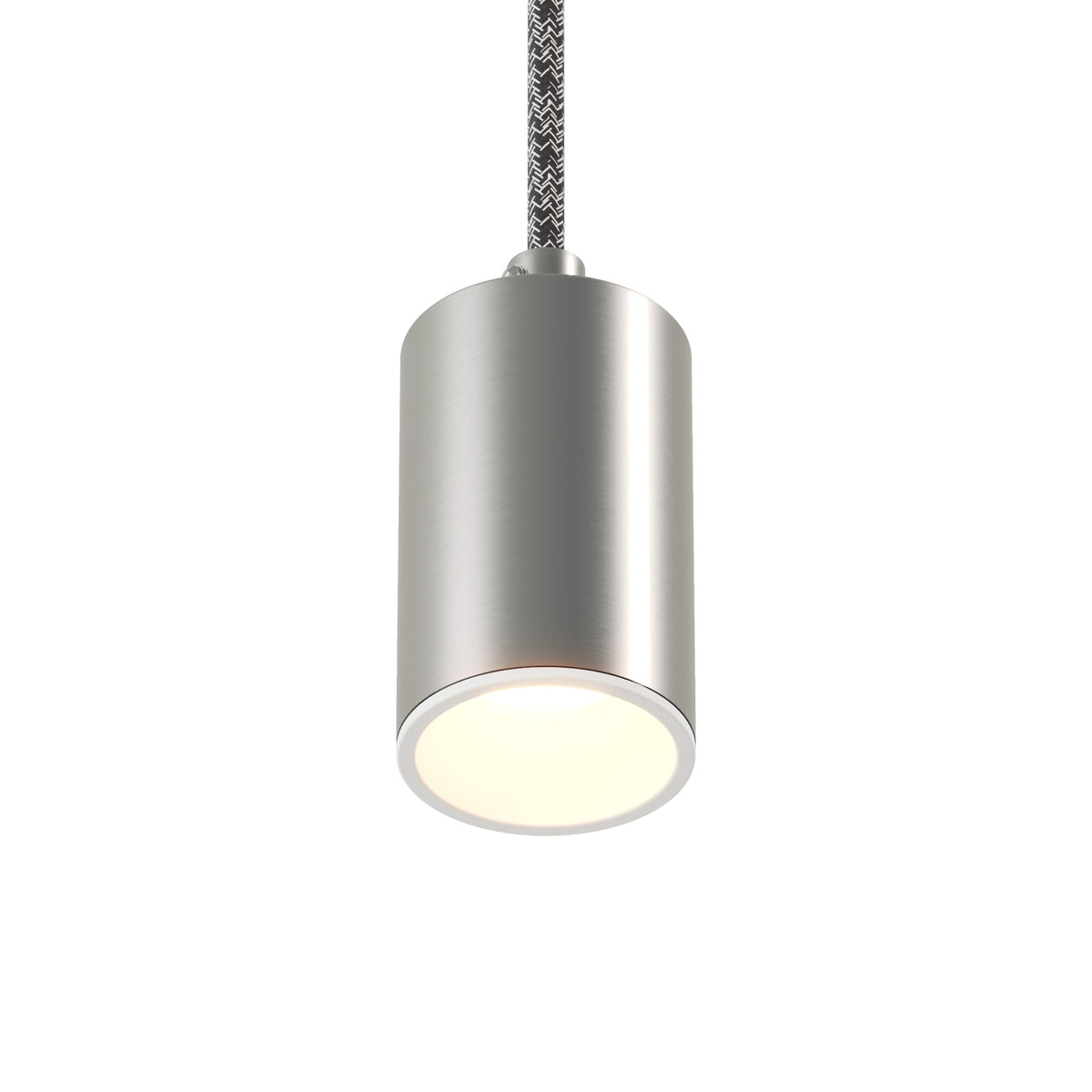 Faretto GU10 Spotlight LED Bispot - Titanio satinato / Bianco opaco - Creative Cables