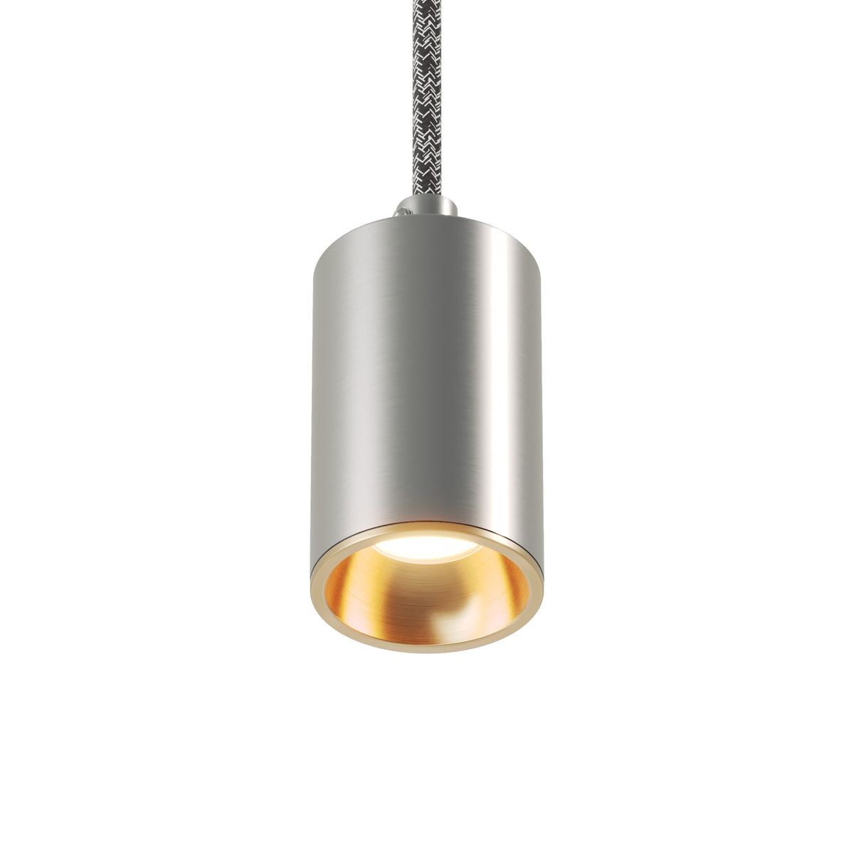 Faretto GU10 Spotlight LED Bispot - Titanio satinato / Bronzo satinato - Creative Cables