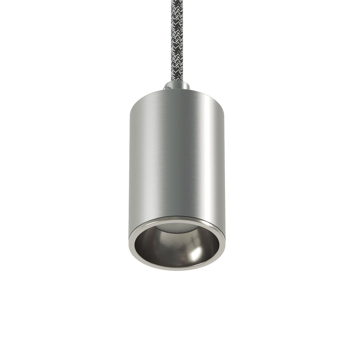 Faretto GU10 Spotlight LED Bispot - Titanio satinato / Cromo - Creative Cables