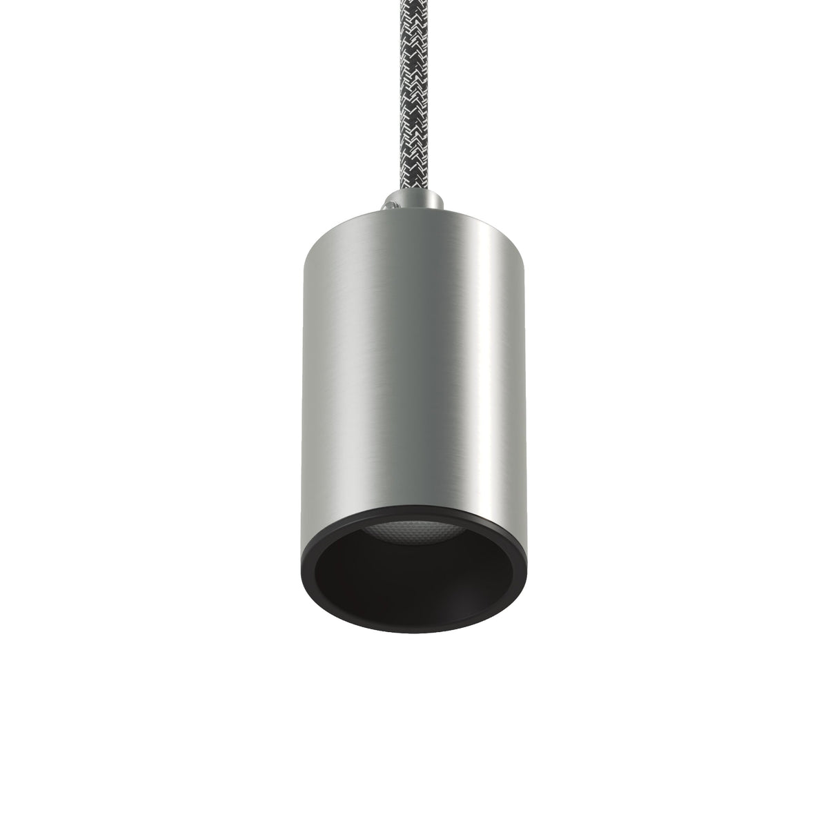 Faretto GU10 Spotlight LED Bispot - Titanio satinato / Nero - Creative Cables