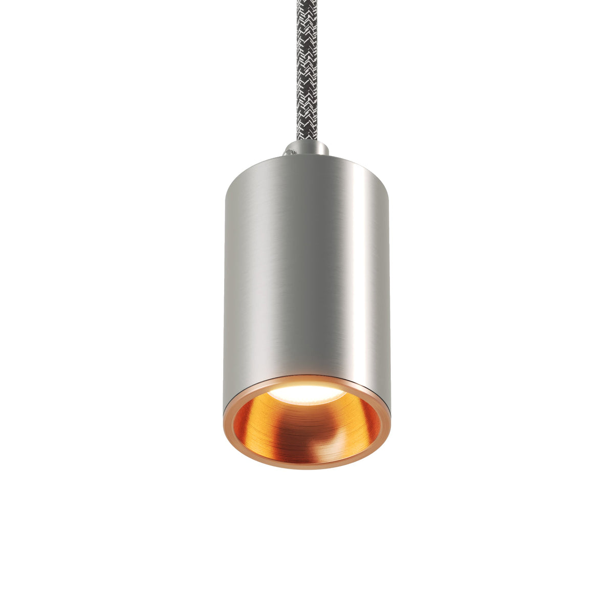 Faretto GU10 Spotlight LED Bispot - Titanio satinato / Rame satinato - Creative Cables