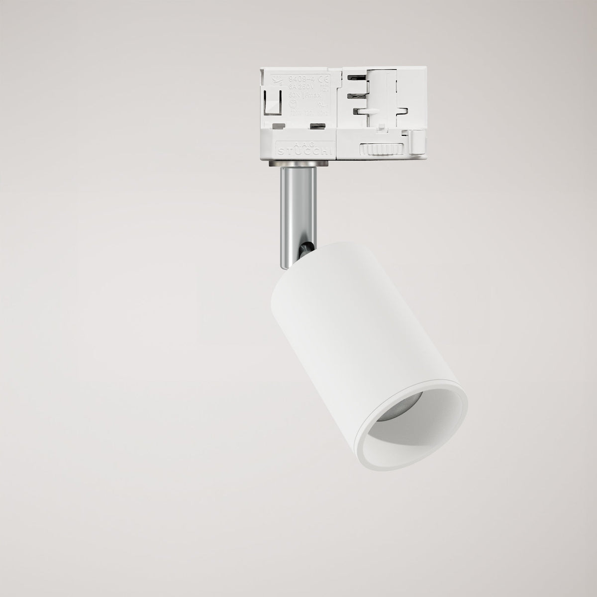 Faretto orientabile Bispot per sistema a binario - Bianco opaco - Creative Cables