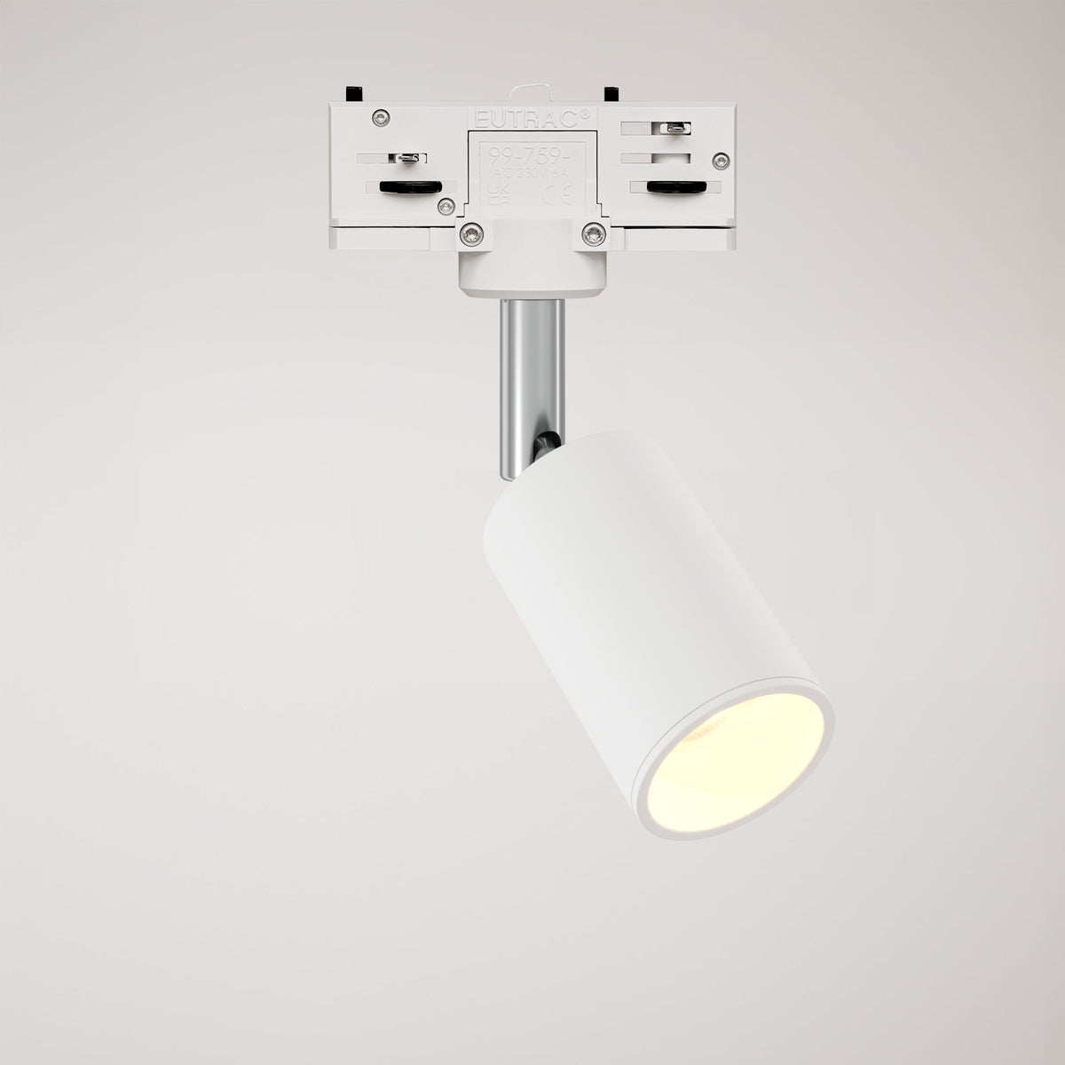 Faretto orientabile Bispot per sistema a binario - Bianco opaco - Creative Cables