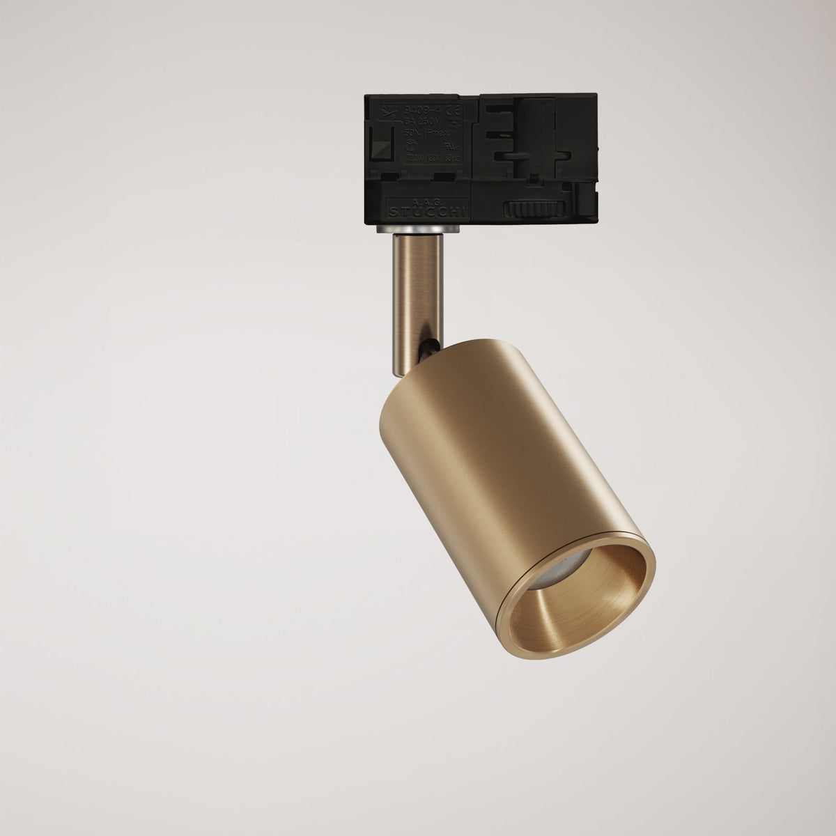 Faretto orientabile Bispot per sistema a binario - Bronzo satinato - Creative Cables