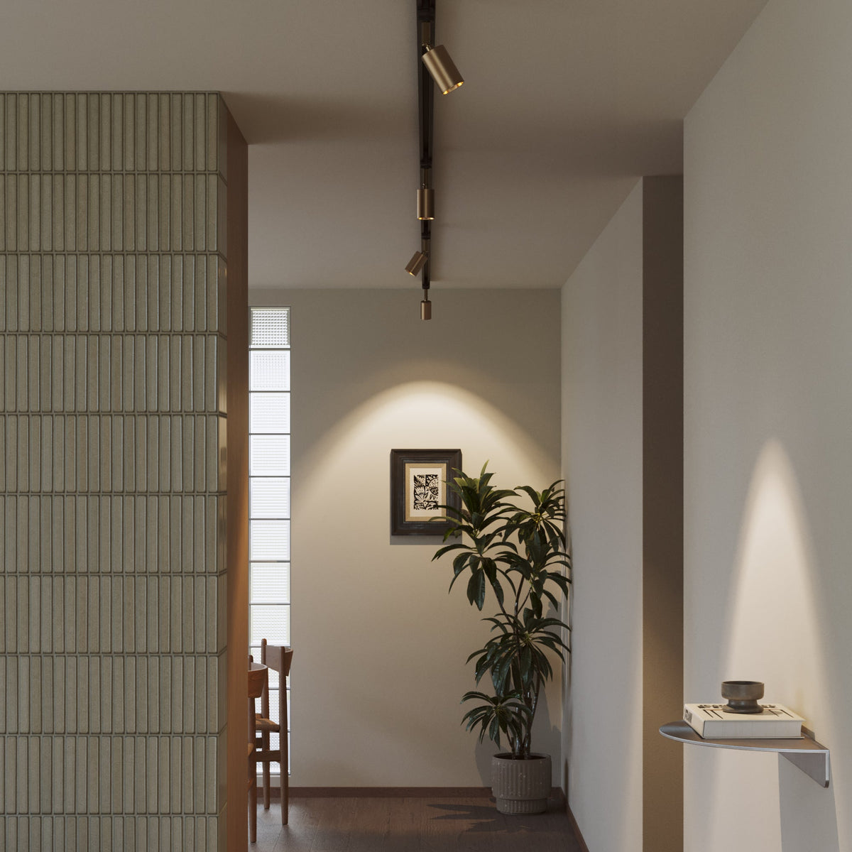 Faretto orientabile Bispot per sistema a binario - Bronzo satinato - Creative Cables