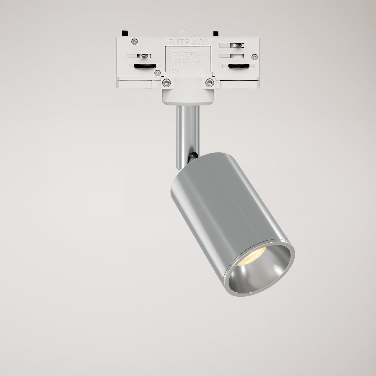 Faretto orientabile Bispot per sistema a binario - Cromo - Creative Cables