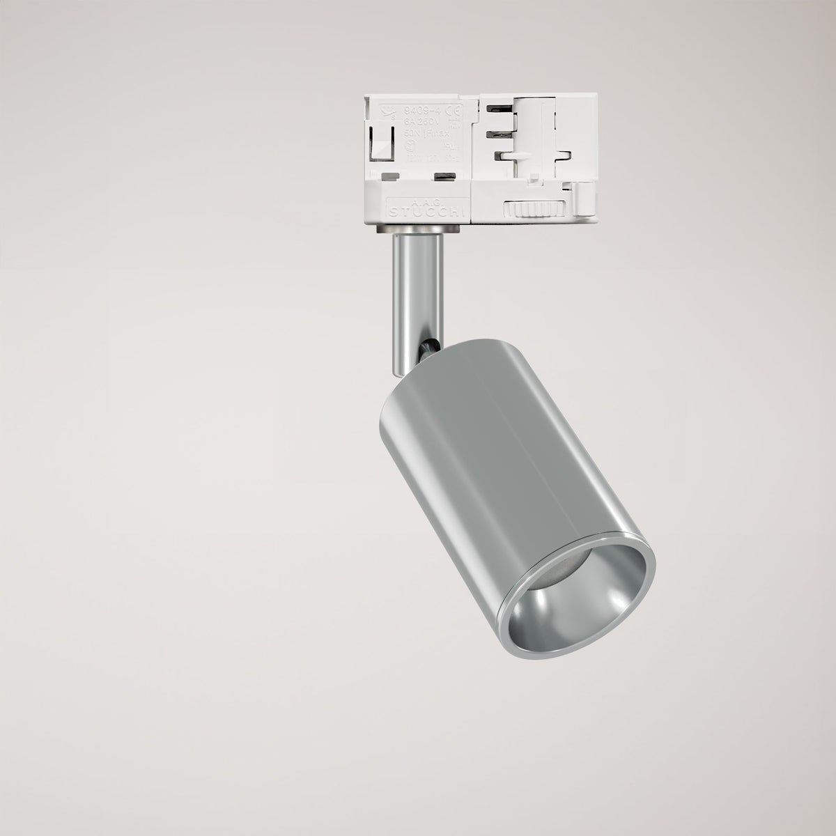 Faretto orientabile Bispot per sistema a binario - Cromo - Creative Cables