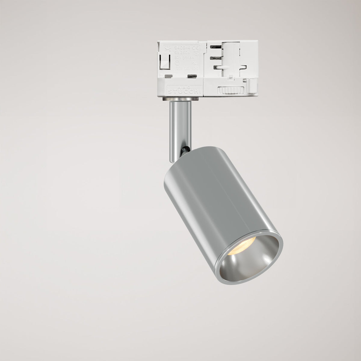 Faretto orientabile Bispot per sistema a binario - Cromo - Creative Cables