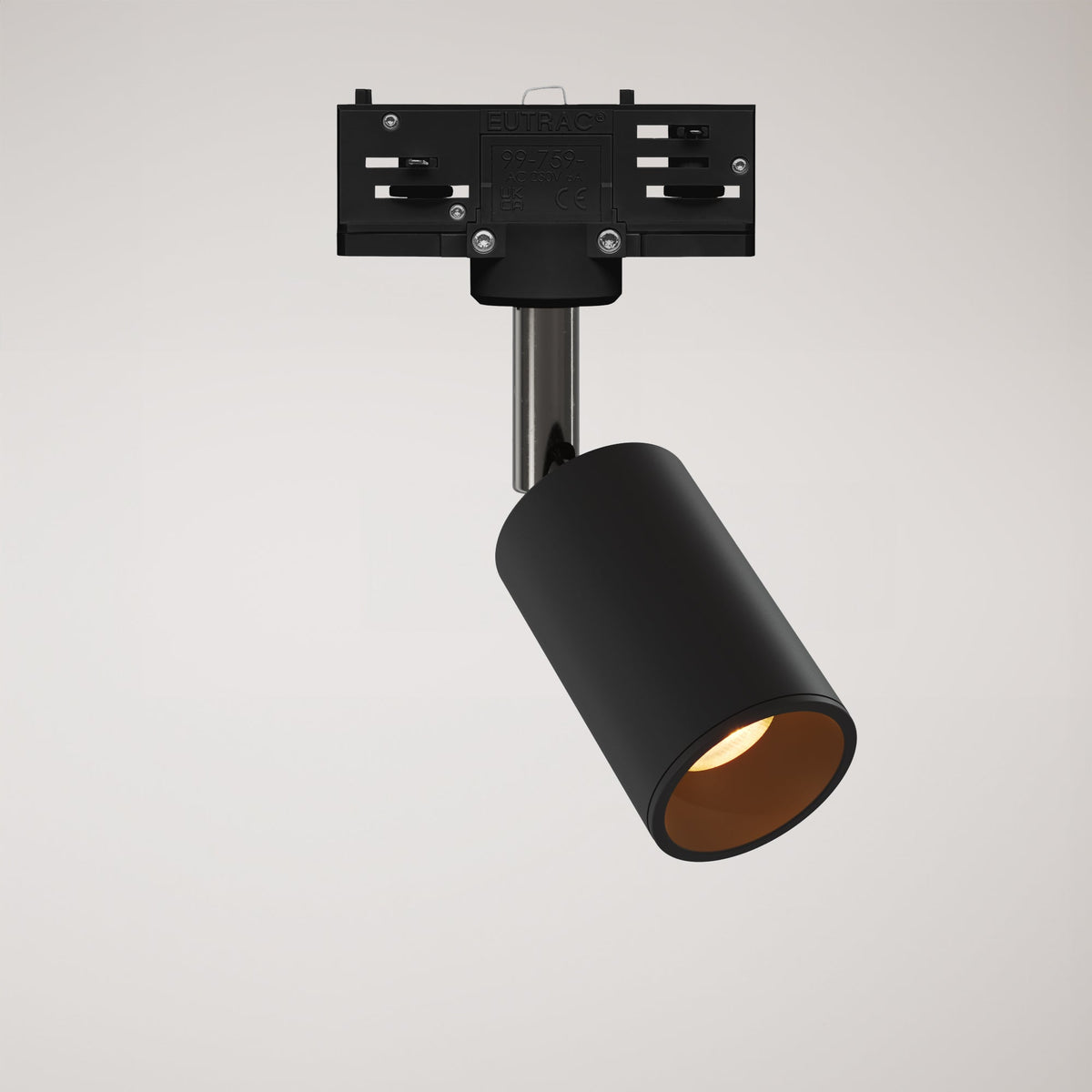 Faretto orientabile Bispot per sistema a binario - Nero - Creative Cables
