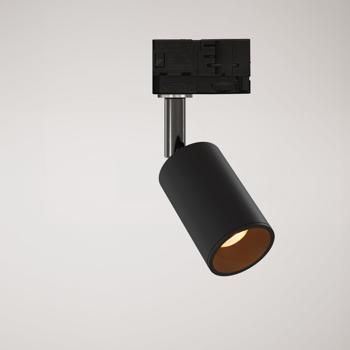 Faretto orientabile Bispot per sistema a binario - Nero - Creative Cables