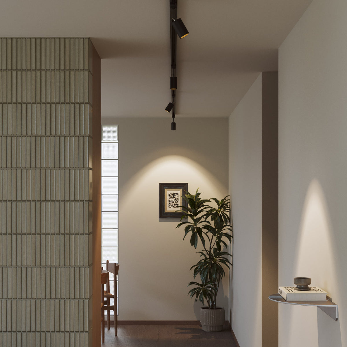 Faretto orientabile Bispot per sistema a binario - Nero - Creative Cables