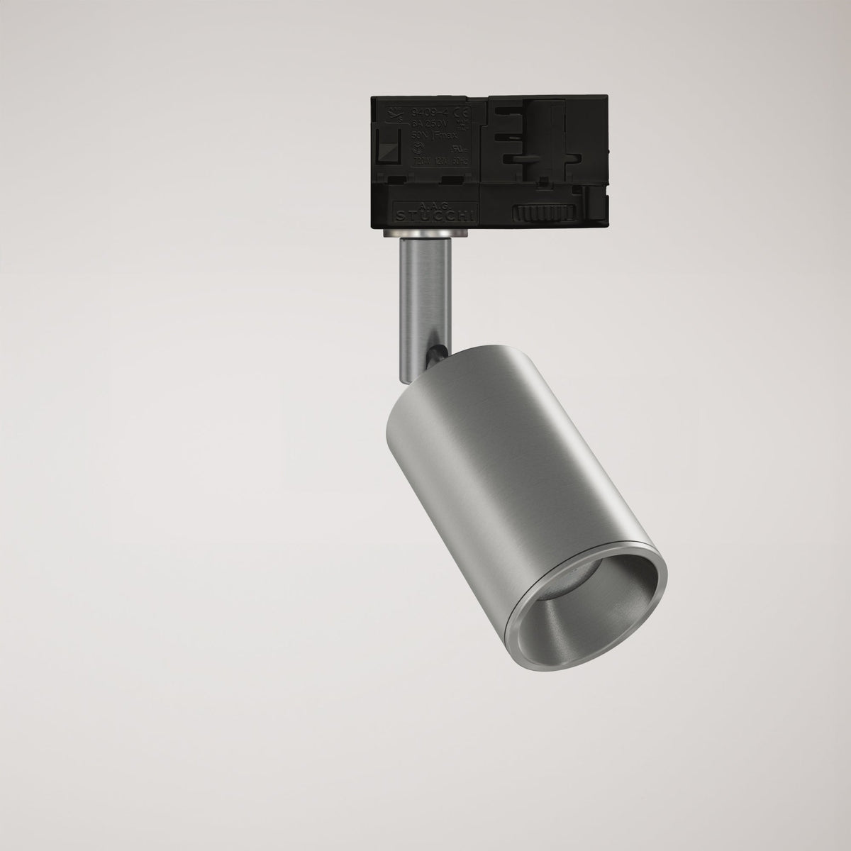 Faretto orientabile Bispot per sistema a binario - Titanio satinato - Creative Cables