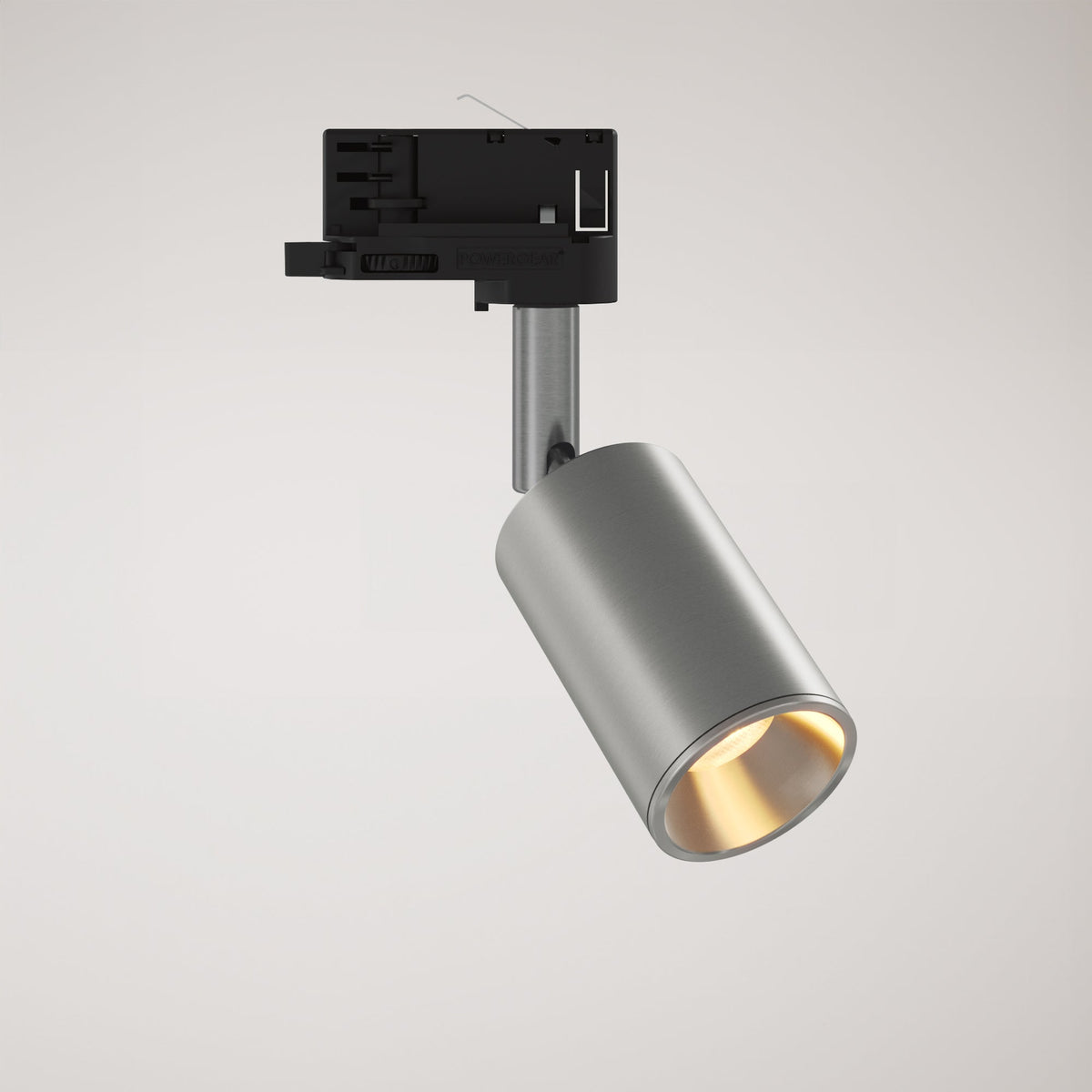 Faretto orientabile Bispot per sistema a binario - Titanio satinato - Creative Cables