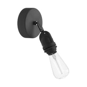 Fermaluce per paralume Modulair con snodo orientabile, rosone e portalampada IP65 waterproof - Nero