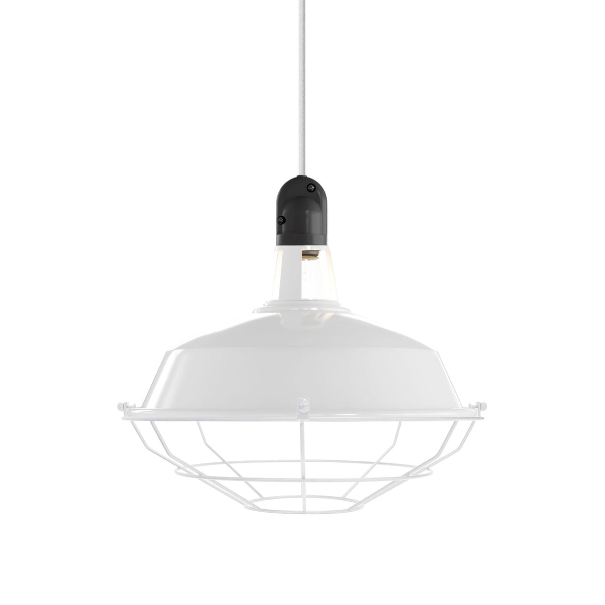 Gabbia Protettiva Per Lampadine - 2 Pezzi In Acciaio Inox, 14.5x14.5x14.5 Cm, Design A Rete Per Dissipazione Calore
