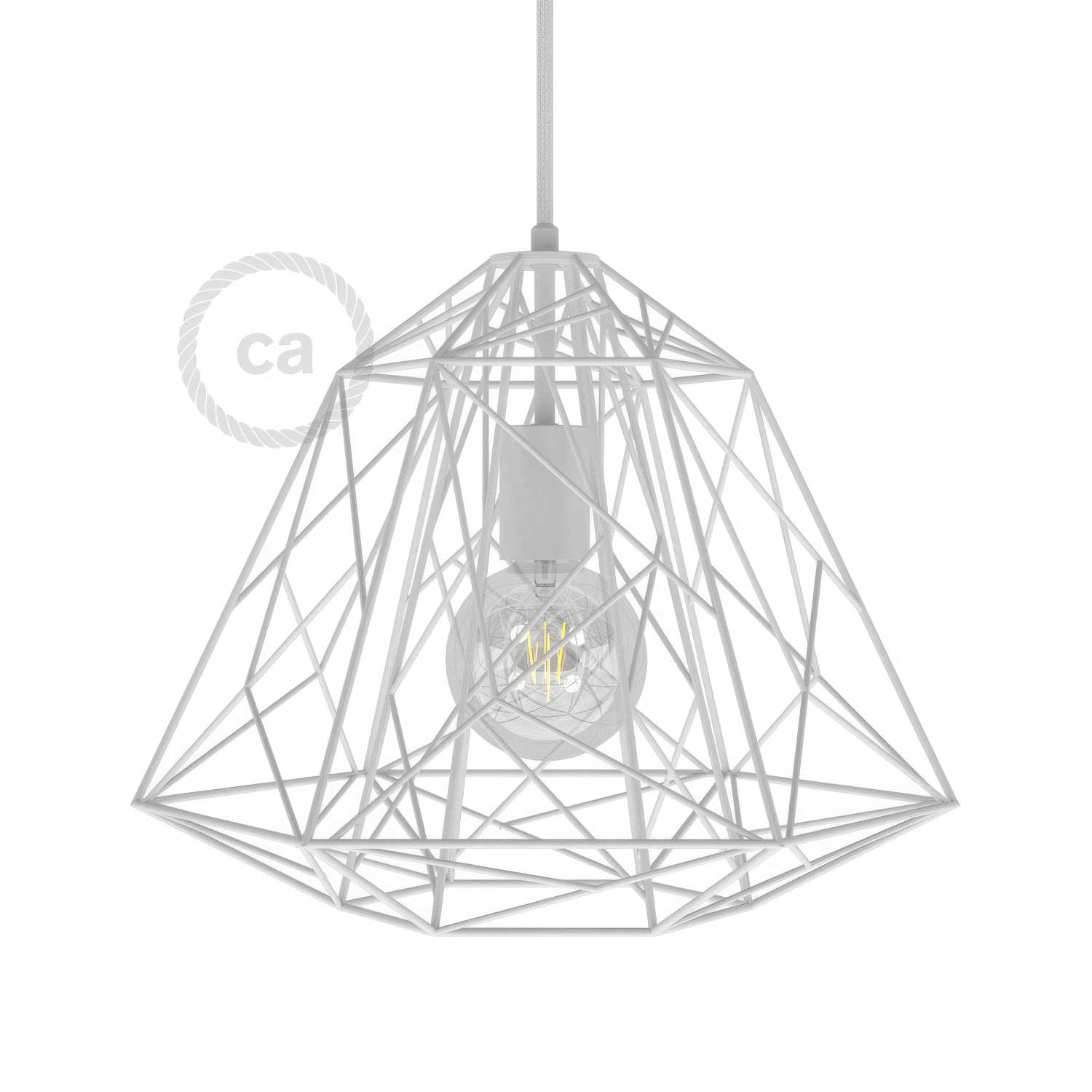 Gabbia Protettiva Per Lampadine - 2 Pezzi In Acciaio Inox, 14.5x14.5x14.5 Cm, Design A Rete Per Dissipazione Calore