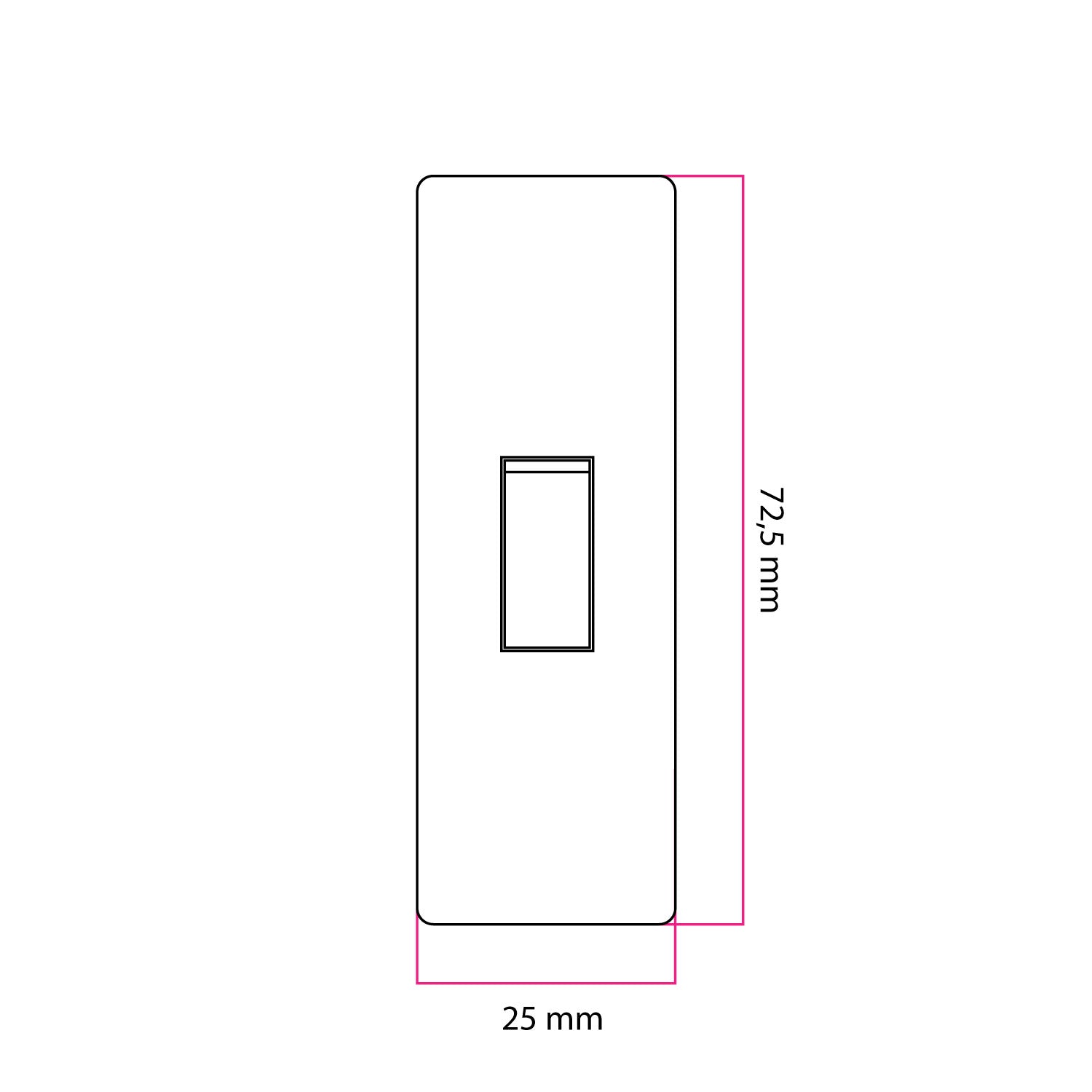 Interruttore unipolare a bascula di forma cilindrica con morsetto di terra - Petrolio
