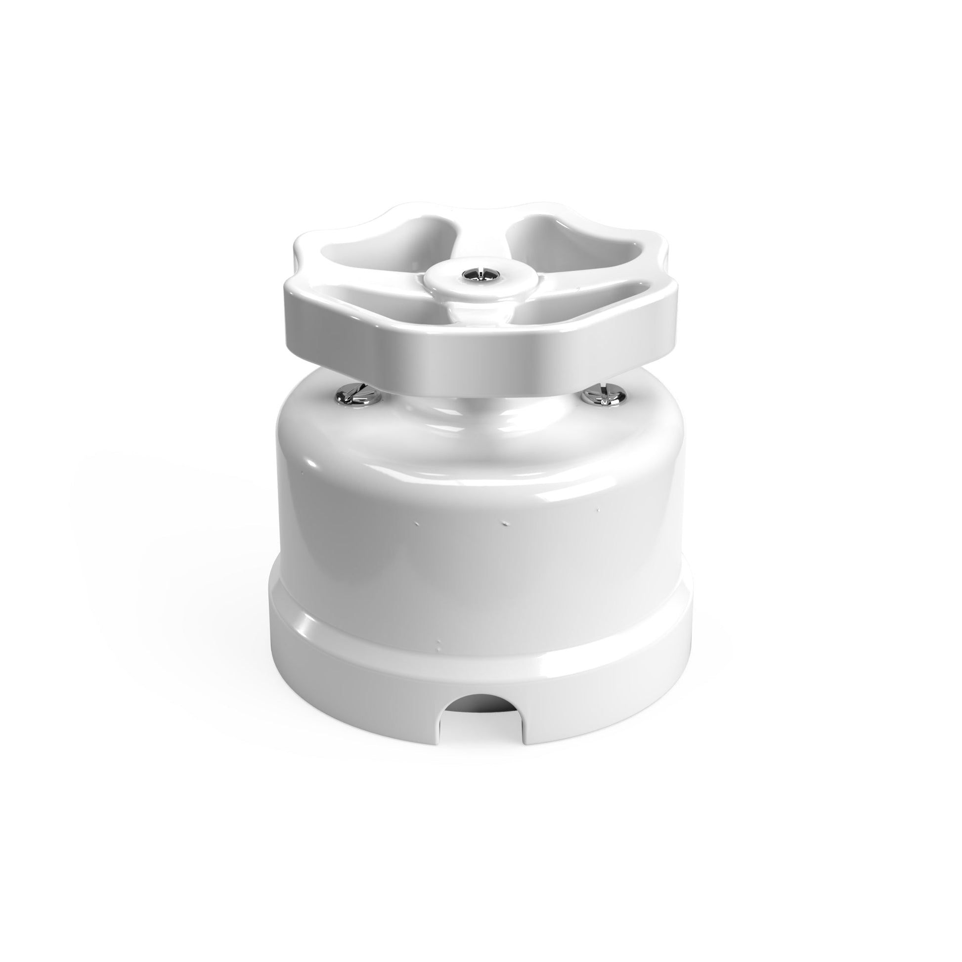 Interruttore/Deviatore in porcellana bianco con manopola - Creative Cables