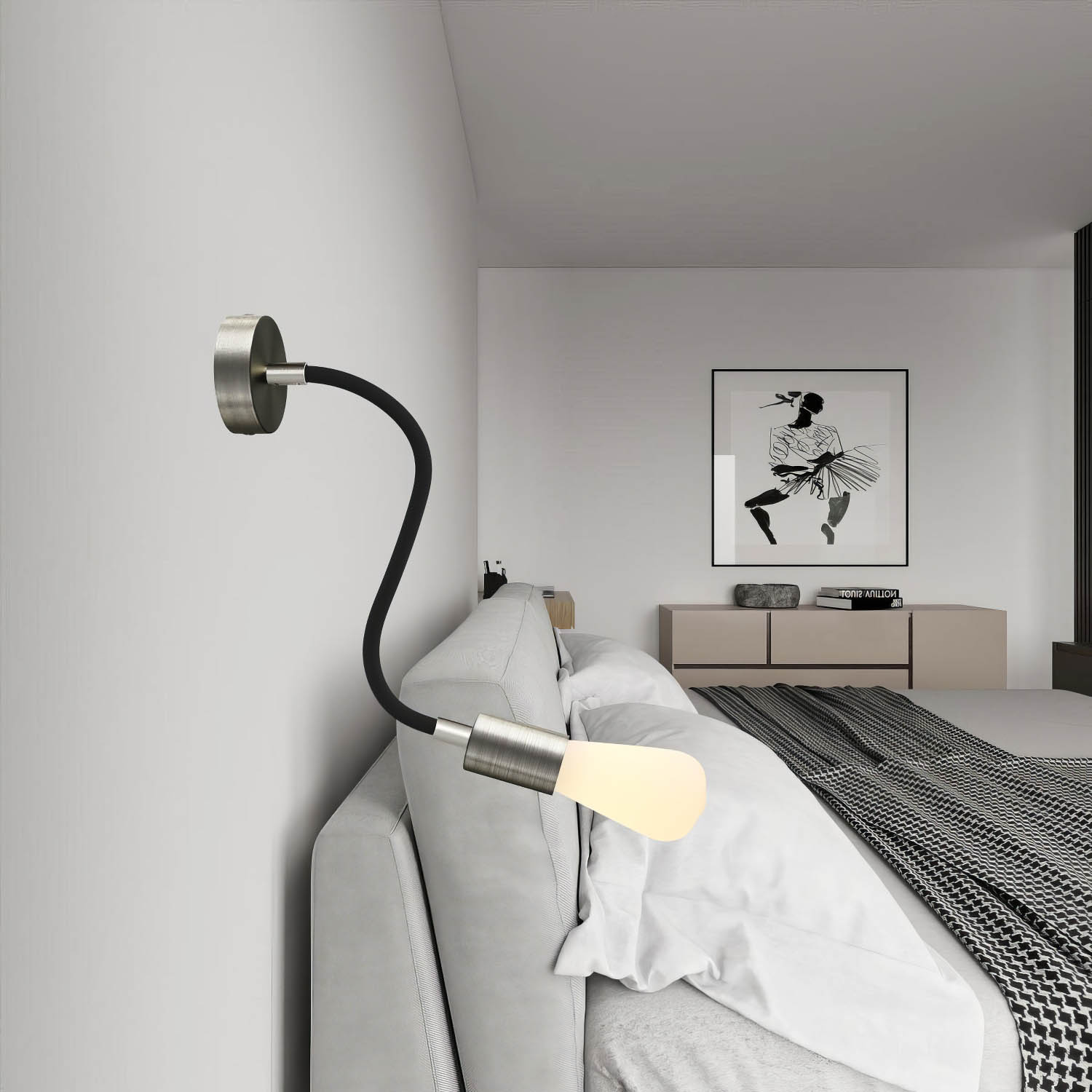 Kit Creative Flex tubo flessibile di estensione rivestito in tessuto RM04 Nero con terminali metallici - Creative Cables