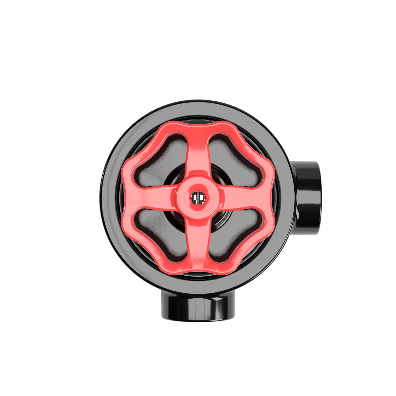 Kit interruttore/deviatore con manopola e base per Creative-Tubes in porcellana nera Rosso 2