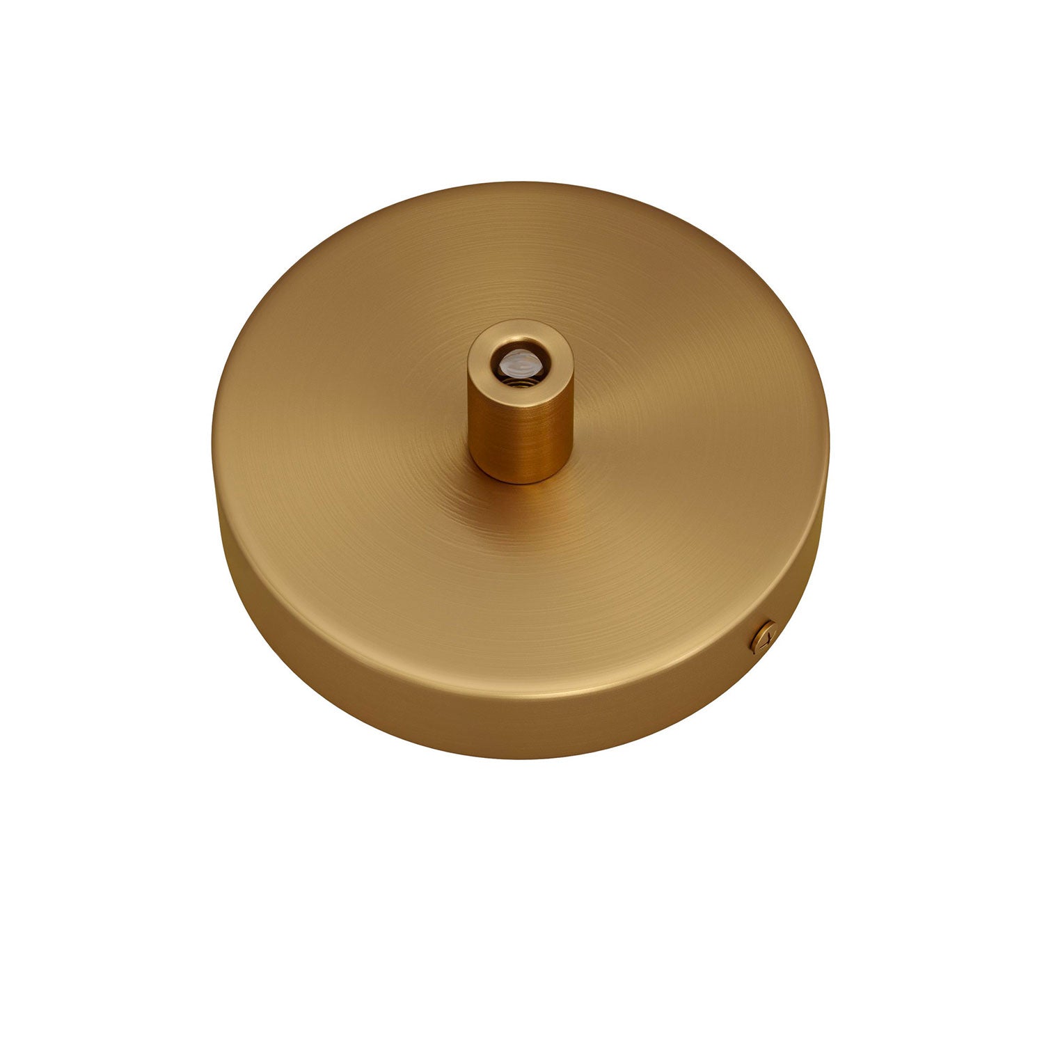 Kit Mini Rosone cilindrico in metallo a 1 foro centrale - Bronzo satinato Cilindrico