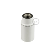 Kit portalampada E14 in bakelite - Bianco - Creative Cables