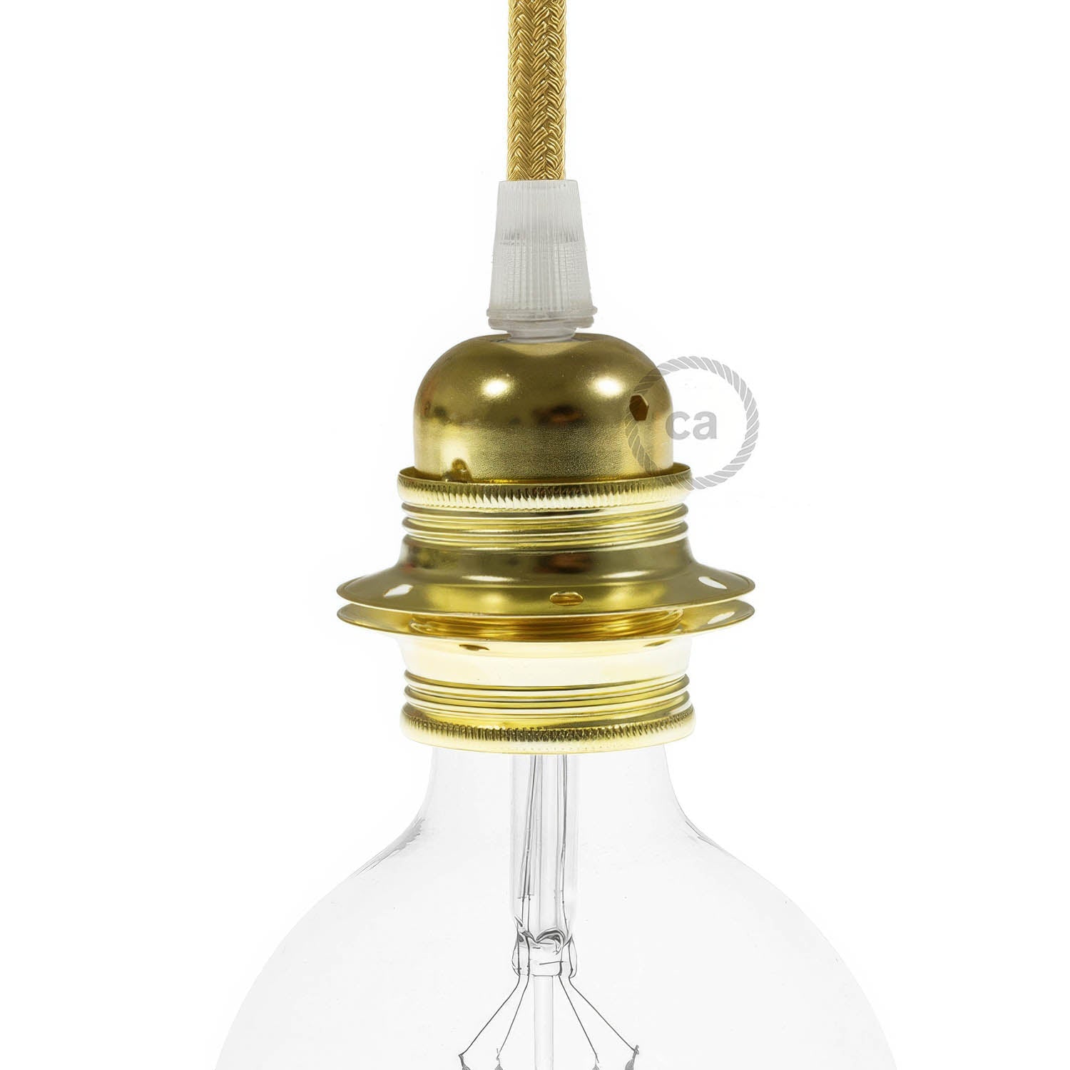 Lampabottiglia Kit Completo Paralume Moka + Portalampada E27 – Fai Da Te Con Bottiglia – Lampada LED Inclusa