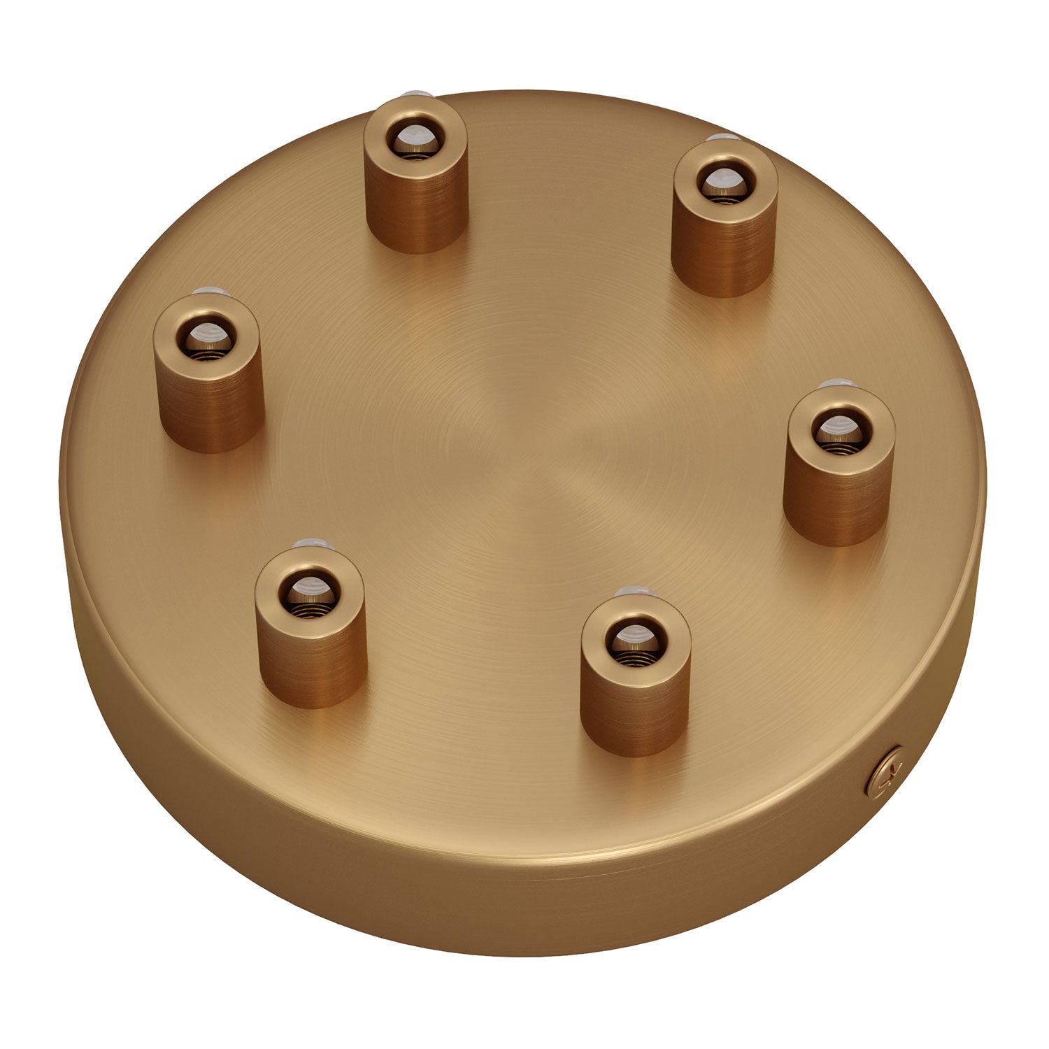 Kit rosone cilindrico in metallo a 6 fori - Bronzo satinato Cilindrico
