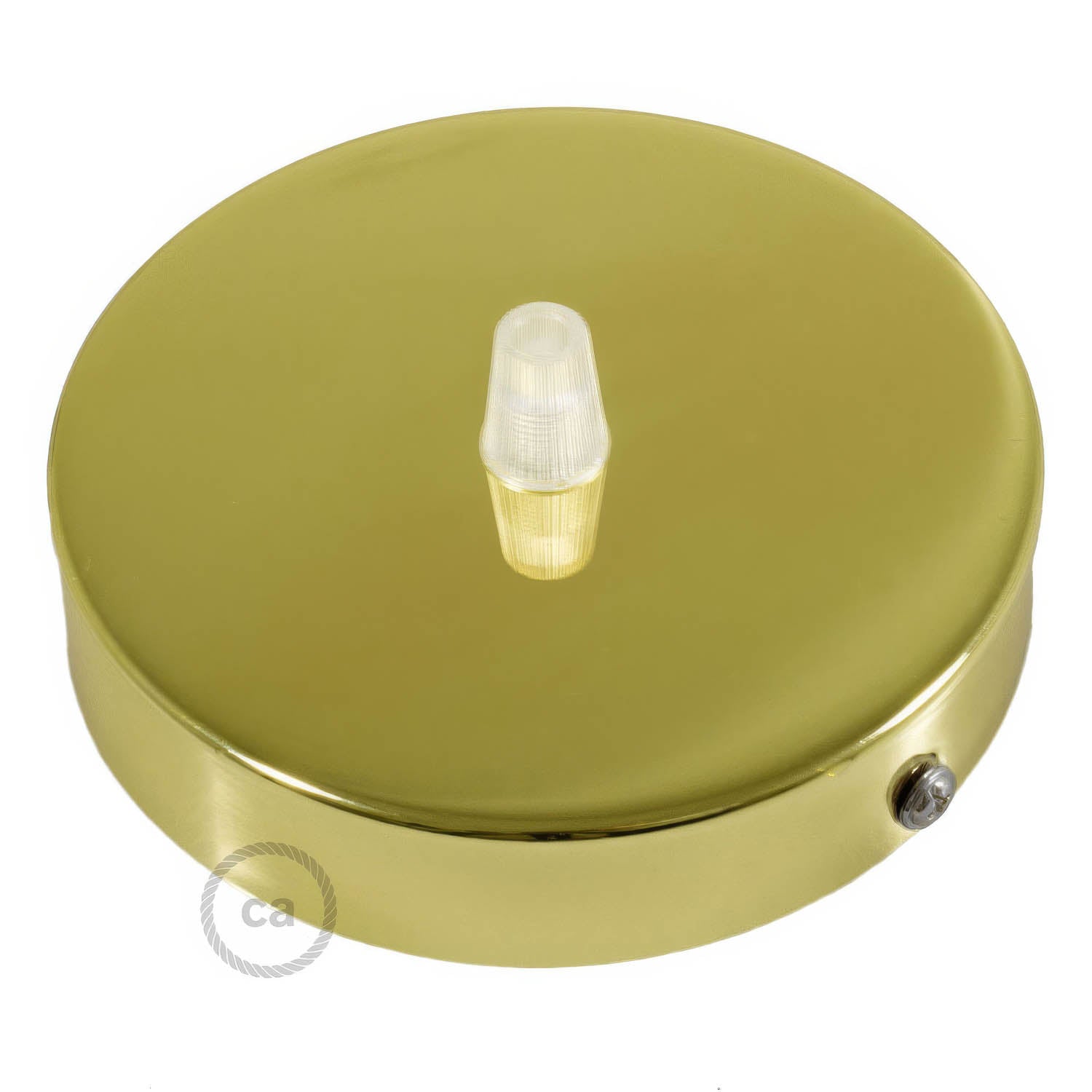 Kit rosone cilindrico in metallo - Ottone - Creative Cables