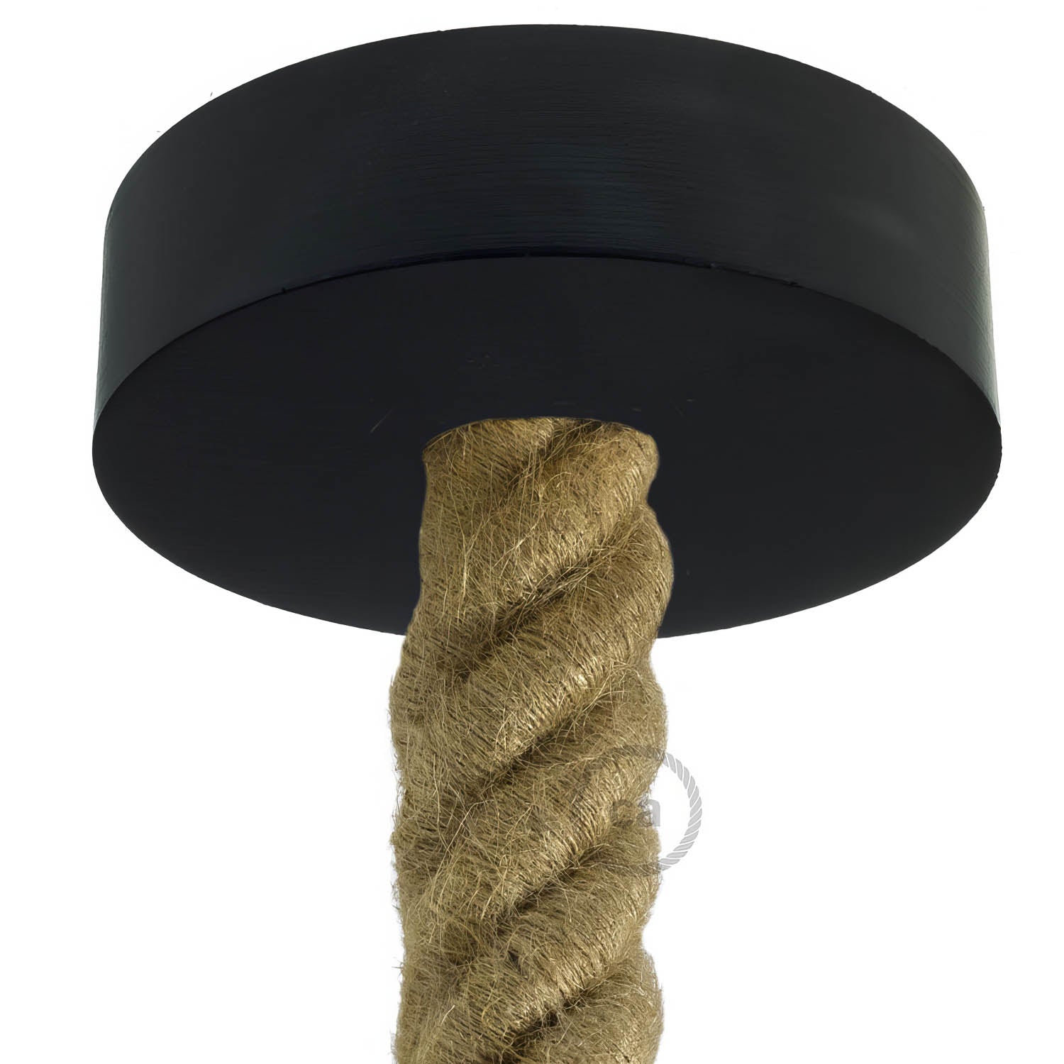 Kit rosone in legno per cordone 3XL - Nero - Creative Cables