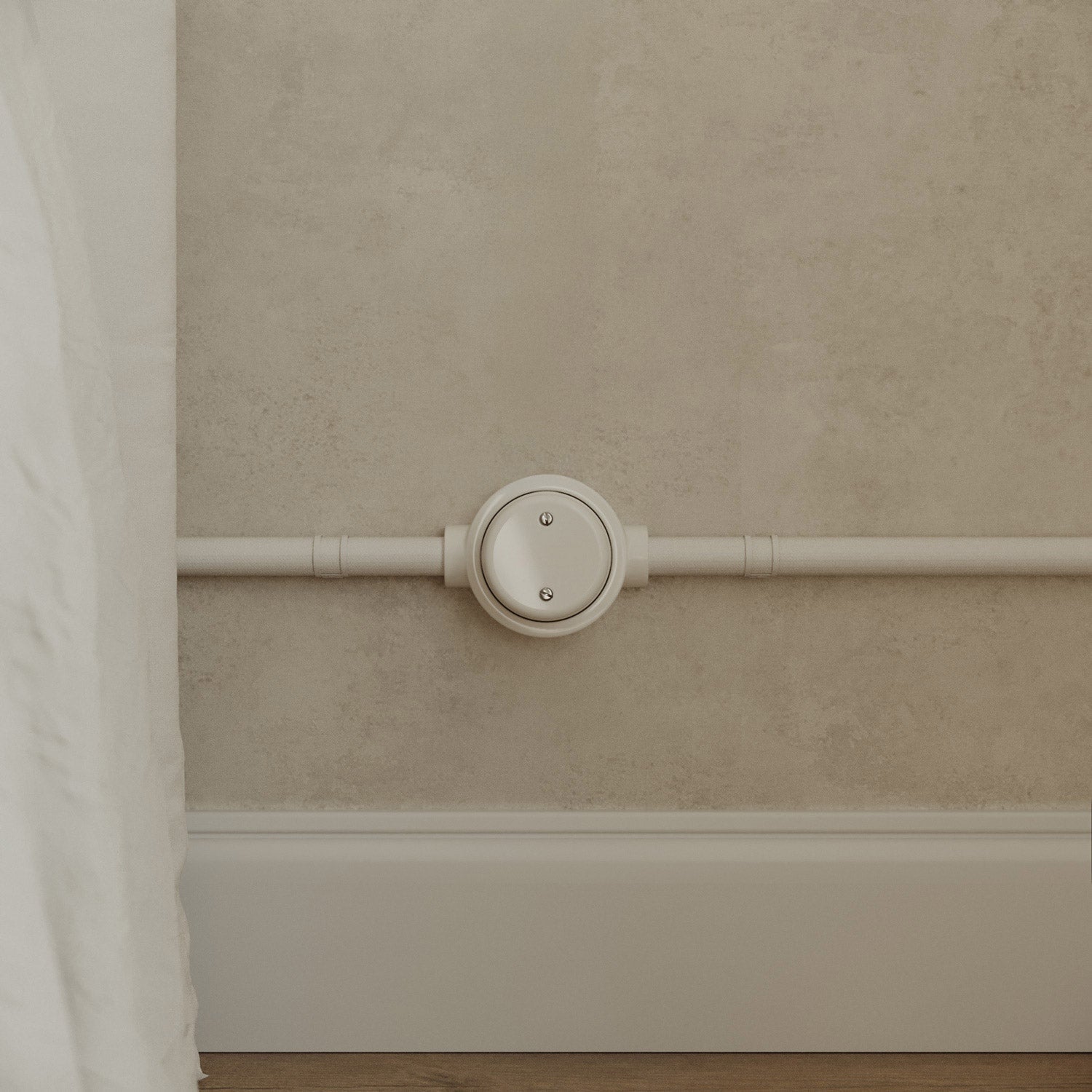 Kit scatola di derivazione e base per Creative-Tubes in porcellana - Bianco 2 in linea