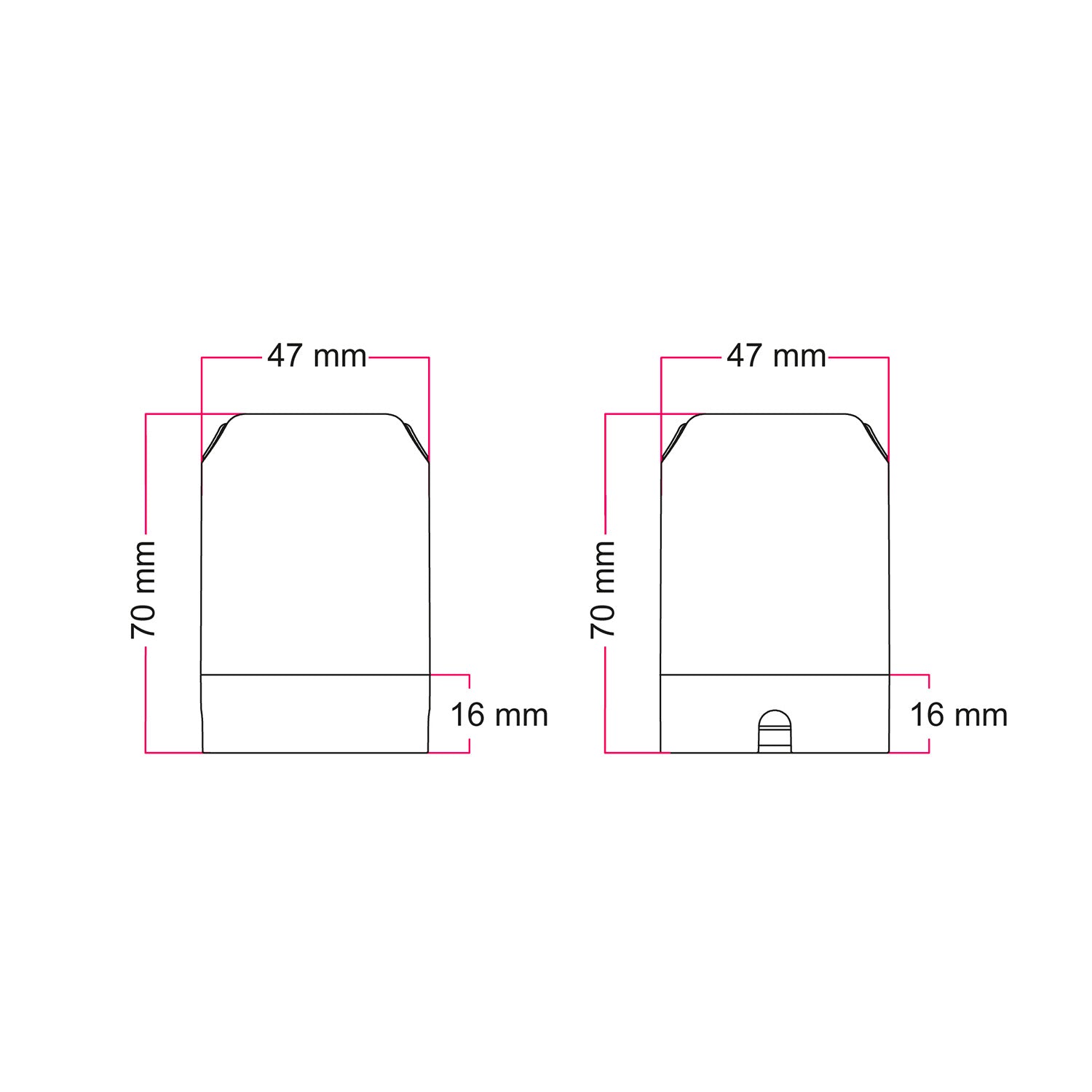 Kit Spostaluce esse14 con portalampada S14d - Bianco