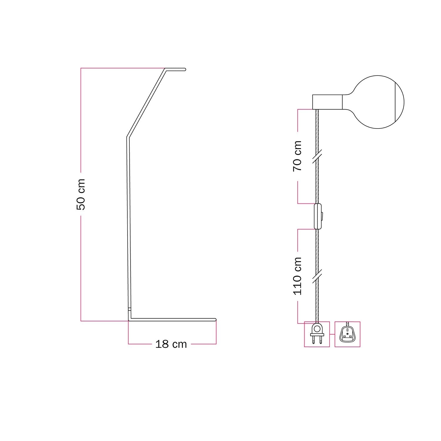 Koso Lucia - Lampada da tavolo - Bianco
