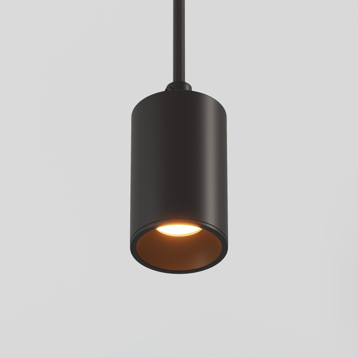 Lampada a sospensione con 4 faretti GU10 Bispot - Nero - Creative Cables