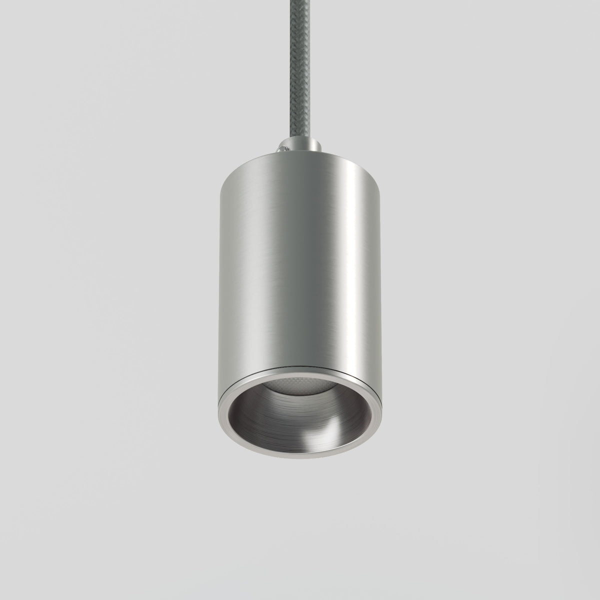 Lampada a sospensione con faretto GU10 Bispot - Titanio satinato - Creative Cables