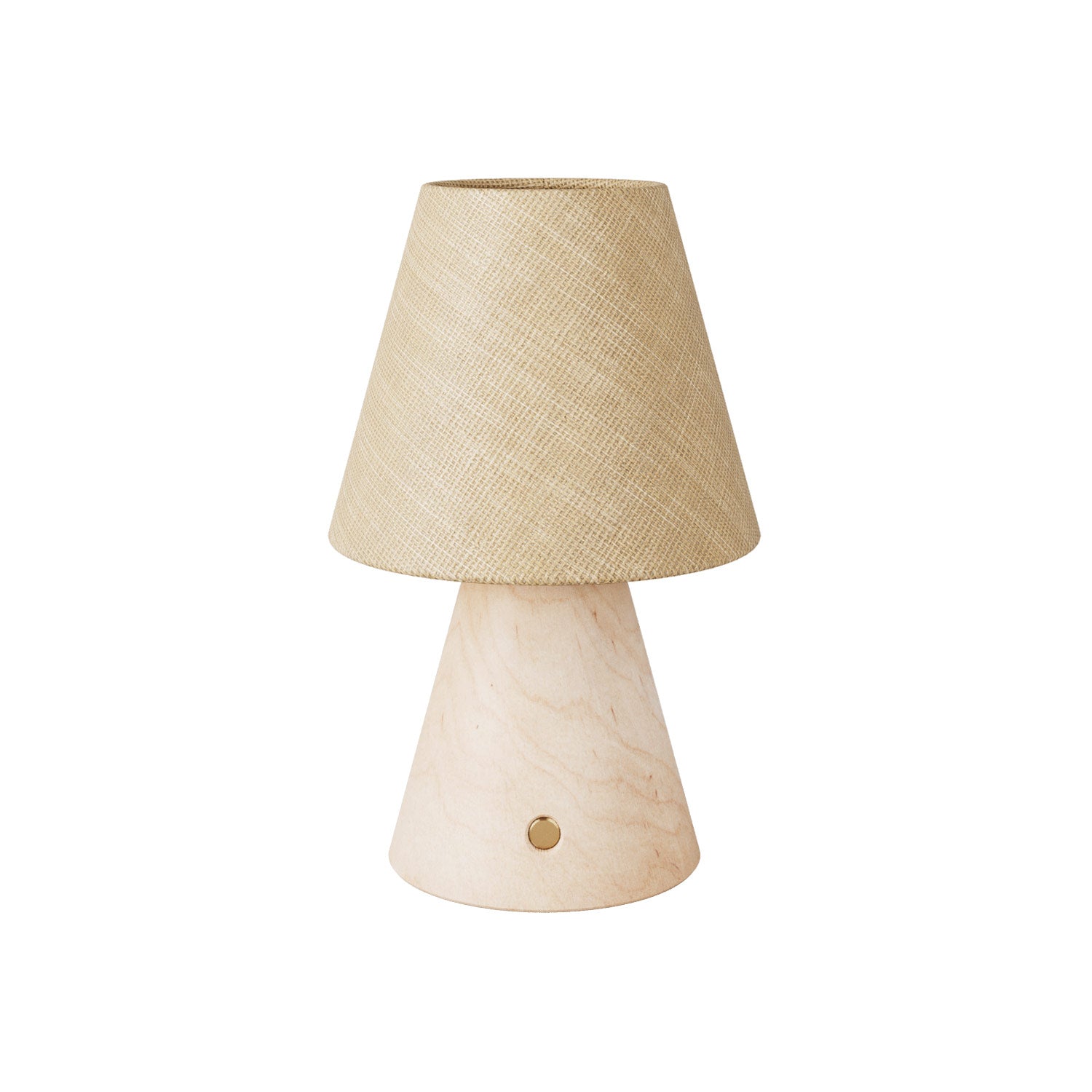 Lampada portatile ricaricabile Cabless11 con lampadina a goccia e paralume - Neutro - Creative Cables