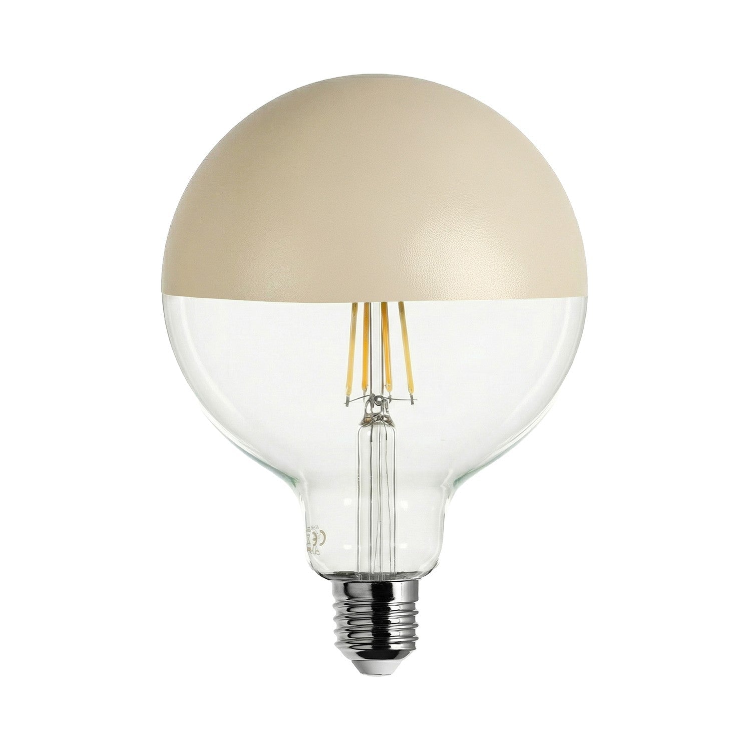 Lampadina LED Maria G125 4,8W 806Lm E27 2700K Dimmerabile - Panna