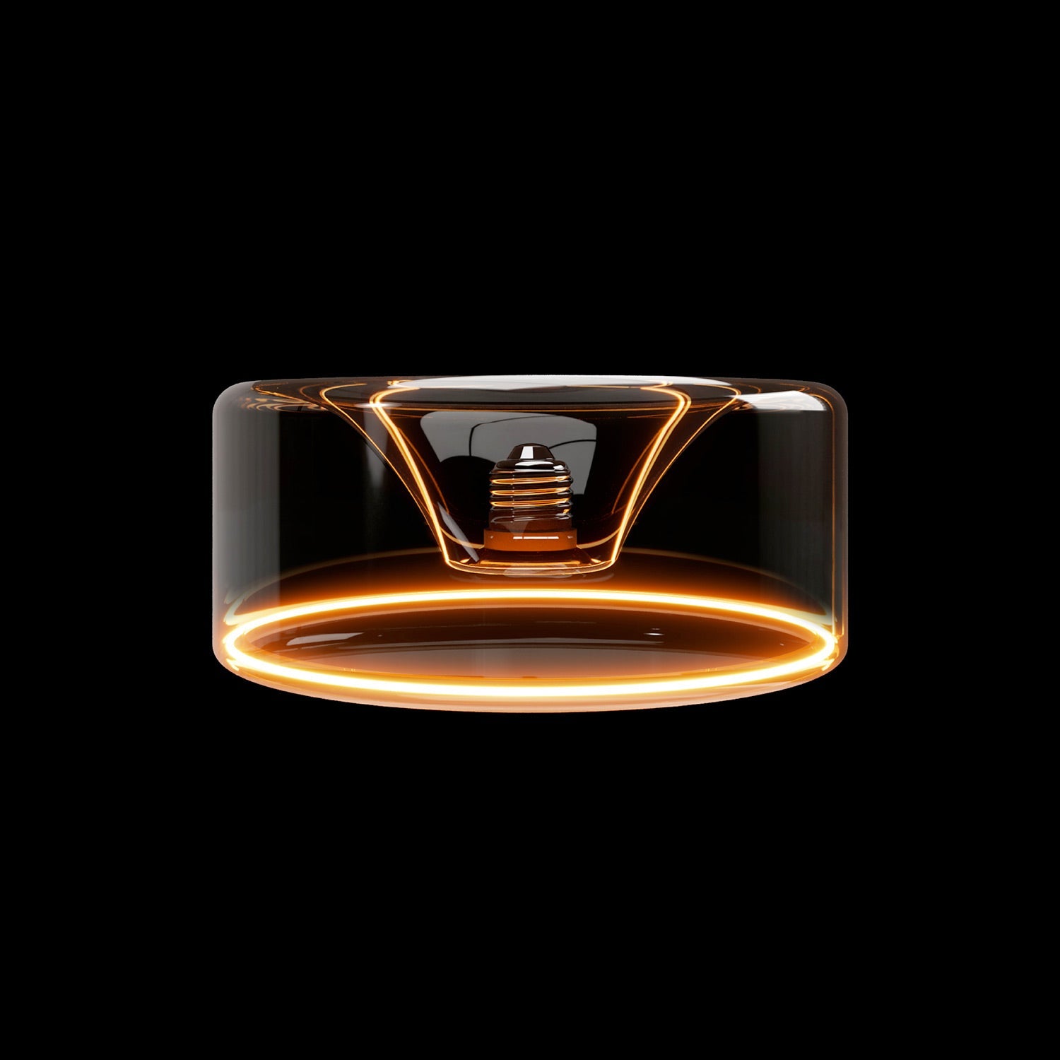 Lampadina LED Smoky Ghost Line Recessed Donut 195x83 6W 380Lm E27 1900K Dimmerabile - G12 - Creative Cables