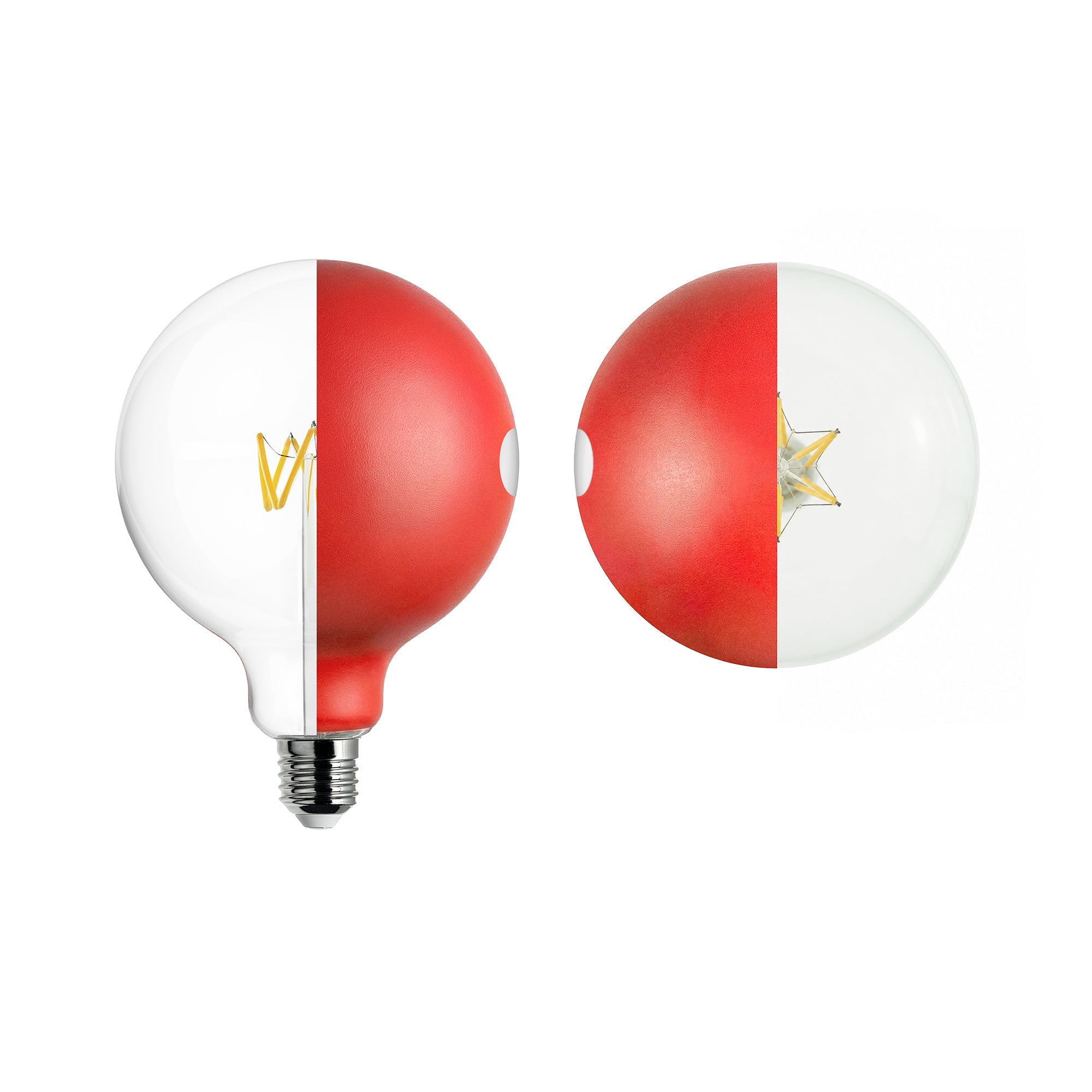 Lampadina LED Talia G125 4,8W 806Lm E27 2700K Dimmerabile - Rosso - Creative Cables