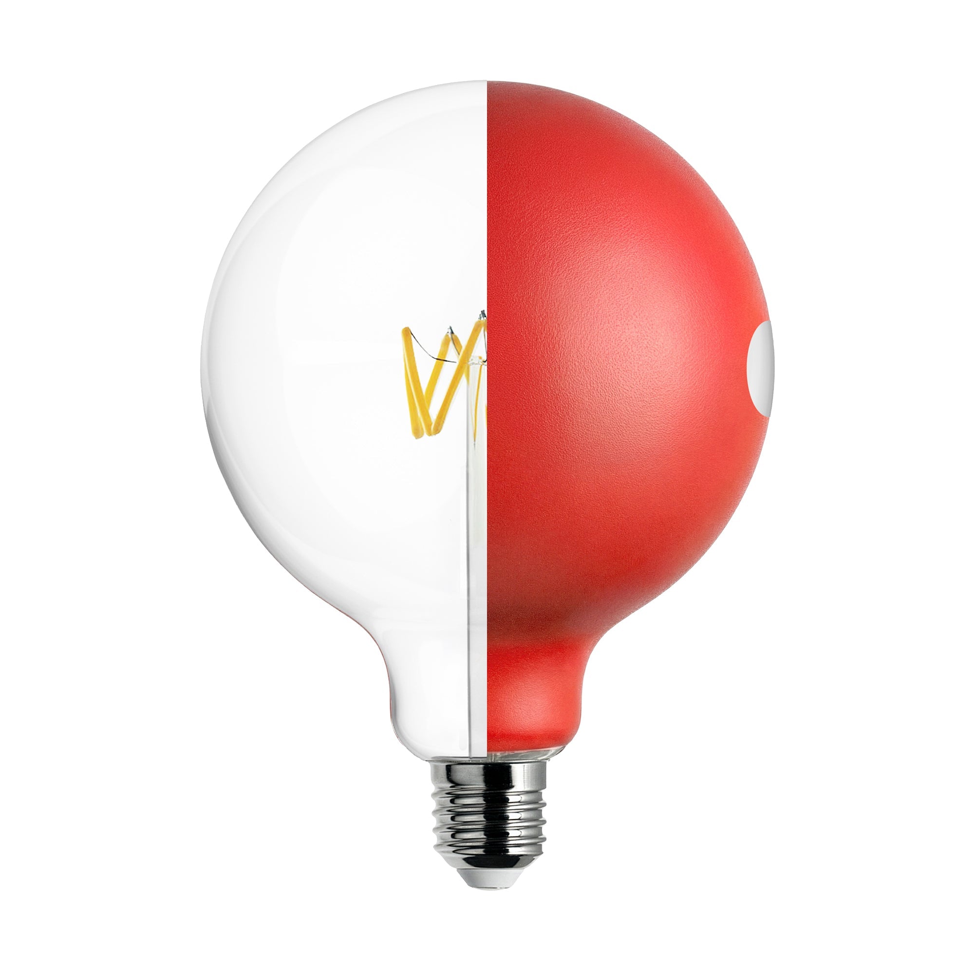 Lampadina LED Talia G125 4,8W 806Lm E27 2700K Dimmerabile - Rosso - Creative Cables